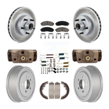Charger l'image dans la galerie, Front Rear Coat Brake Rotor Ceramic Pad Drum Kit (9Pc) For 06-09 Ford Ranger RWD