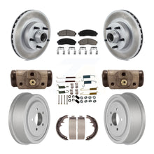 Load image into Gallery viewer, Front Rear Coat Brake Rotor Ceramic Pad Drum Kit (9Pc) For 06-09 Ford Ranger RWD