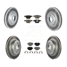 Charger l'image dans la galerie, Front Rear Coated Disc Brake Rotors And Ceramic Pads Kit (6Pc) For BMW 535i