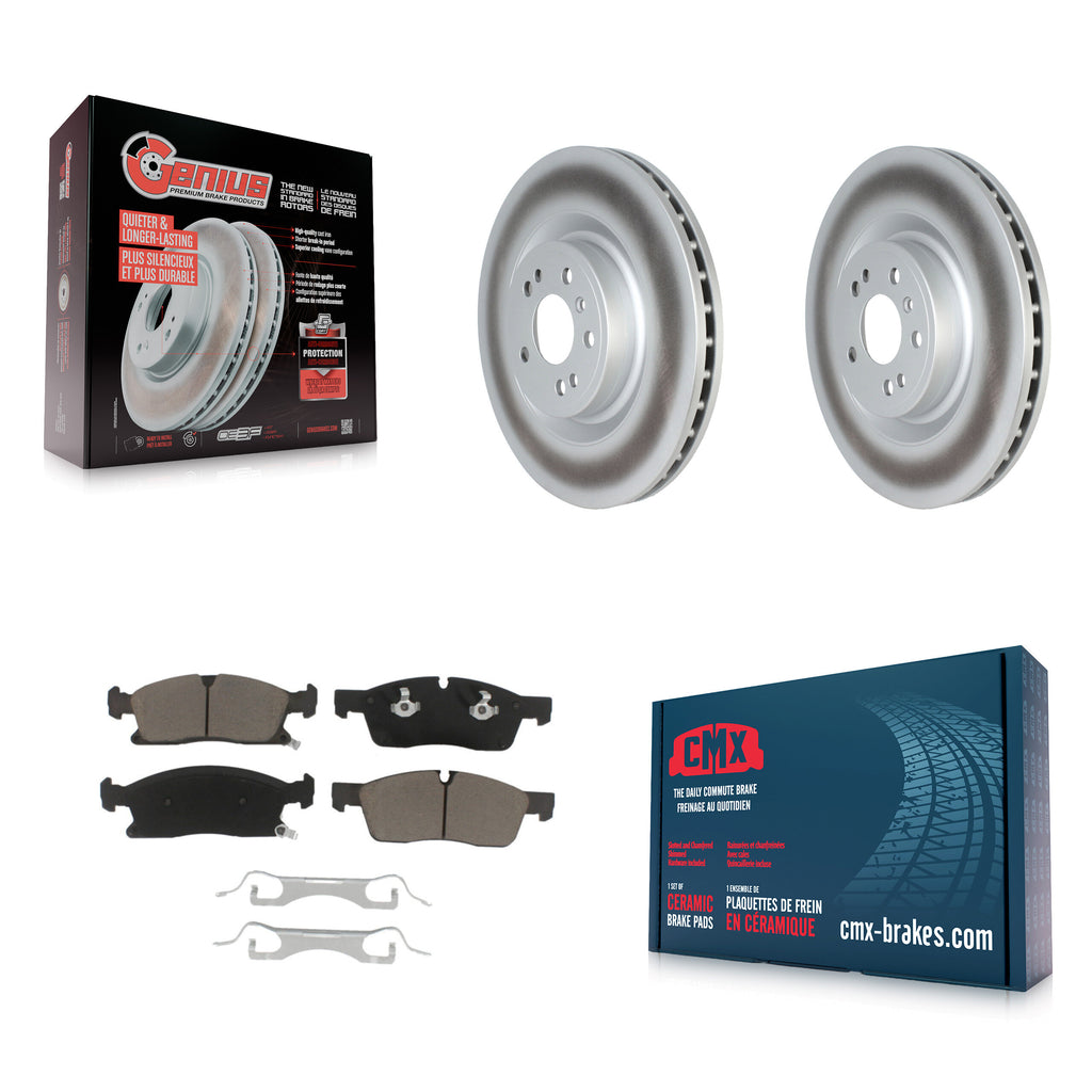 Front Coat Disc Brake Rotor Ceramic Pad Kit For Mercedes-Benz ML350 GLE350 ML400