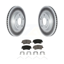 Load image into Gallery viewer, Front Coated Disc Brake Rotors And Ceramic Pads Kit For Kia Niro Hyundai Ioniq