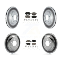 Load image into Gallery viewer, Front Rear Coated Disc Brake Rotors &amp; Ceramic Pad Kit For Kia Niro Hyundai Ioniq