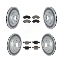 Load image into Gallery viewer, Front Rear Coated Disc Brake Rotors And Ceramic Pads Kit For Subaru Forester