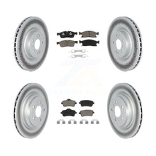 Charger l'image dans la galerie, Front Rear Coated Disc Brake Rotors And Ceramic Pad Kit For Mercedes-Benz GLE400