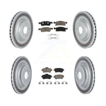 Charger l'image dans la galerie, Front Rear Coated Disc Brake Rotors And Ceramic Pad Kit For Mercedes-Benz GLE400