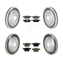Charger l'image dans la galerie, Front Rear Coated Brake Rotor Ceramic Pad Kit For Jaguar F-Pace Land Rover Range