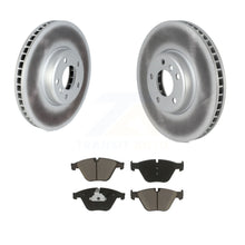 Load image into Gallery viewer, Front Coated Disc Brake Rotors And Ceramic Pads Kit For 2011-2013 BMW 535i