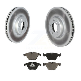 [Front] 2011-2013 BMW 535i Premium Coated Rotors & Ceramic Pads Brake Kit For Max Braking