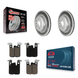 Rear Coated Brake Rotor Ceramic Pad Kit For BMW 328i xDrive 330i 430i Gran Coupe