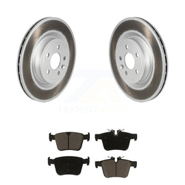 Rear Coated Brake Rotor Ceramic Pad Kit For Land Rover Jaguar F-Pace Range Velar