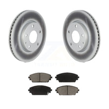 Load image into Gallery viewer, Front Coated Disc Brake Rotors And Ceramic Pads Kit For Mazda 3