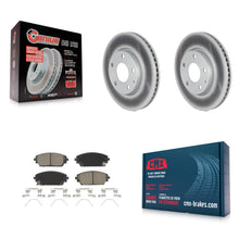 Charger l'image dans la galerie, Front Coated Disc Brake Rotors And Ceramic Pads Kit For Mazda 3
