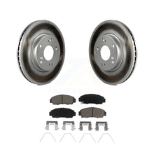 Charger l&#39;image dans la galerie, Front Coated Disc Brake Rotors And Ceramic Pads Kit For Honda Civic