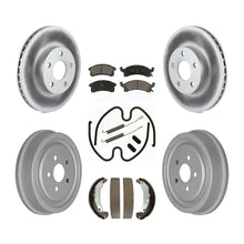 Load image into Gallery viewer, Front Rear Coated Brake Rotors Ceramic Pad Drum Kit (7Pc) For Chevrolet Cavalier