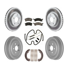 Load image into Gallery viewer, Front Rear Coated Brake Rotors Ceramic Pad Drum Kit (7Pc) For Chevrolet Cavalier