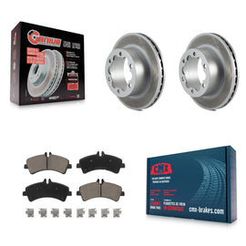Rear Coat Disc Brake Rotor Ceramic Pad Kit For Sprinter 3500 Mercedes-Benz Dodge
