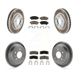 Front Rear Coat Brake Rotor Ceramic Pad Kit For Buick Century Pontiac Grand Prix
