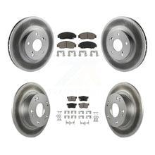 Load image into Gallery viewer, Front Rear Coated Disc Brake Rotors And Ceramic Pads Kit For Honda Accord