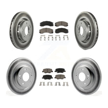 Load image into Gallery viewer, Front Rear Coated Disc Brake Rotor Ceramic Pad Kit For Mitsubishi Outlander PHEV