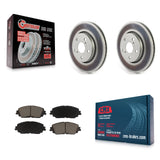 Front Coated Disc Brake Rotors And Ceramic Pads Kit For Toyota C-HR