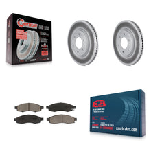 Charger l'image dans la galerie, [Front] 2007 Nissan TITAN From 04 07 Premium Coated Rotors &amp; Ceramic Pads Brake Kit For Max Braking