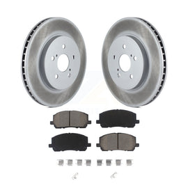 Front Coat Disc Brake Rotor Ceramic Pad Kit For Toyota Highlander Hybrid Limited