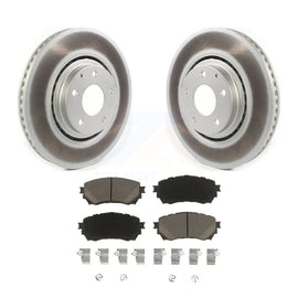 [Front] 2021 Mazda 6 Turbocharged Premium Coated Rotors & Ceramic Pads Brake Kit For Max Braking