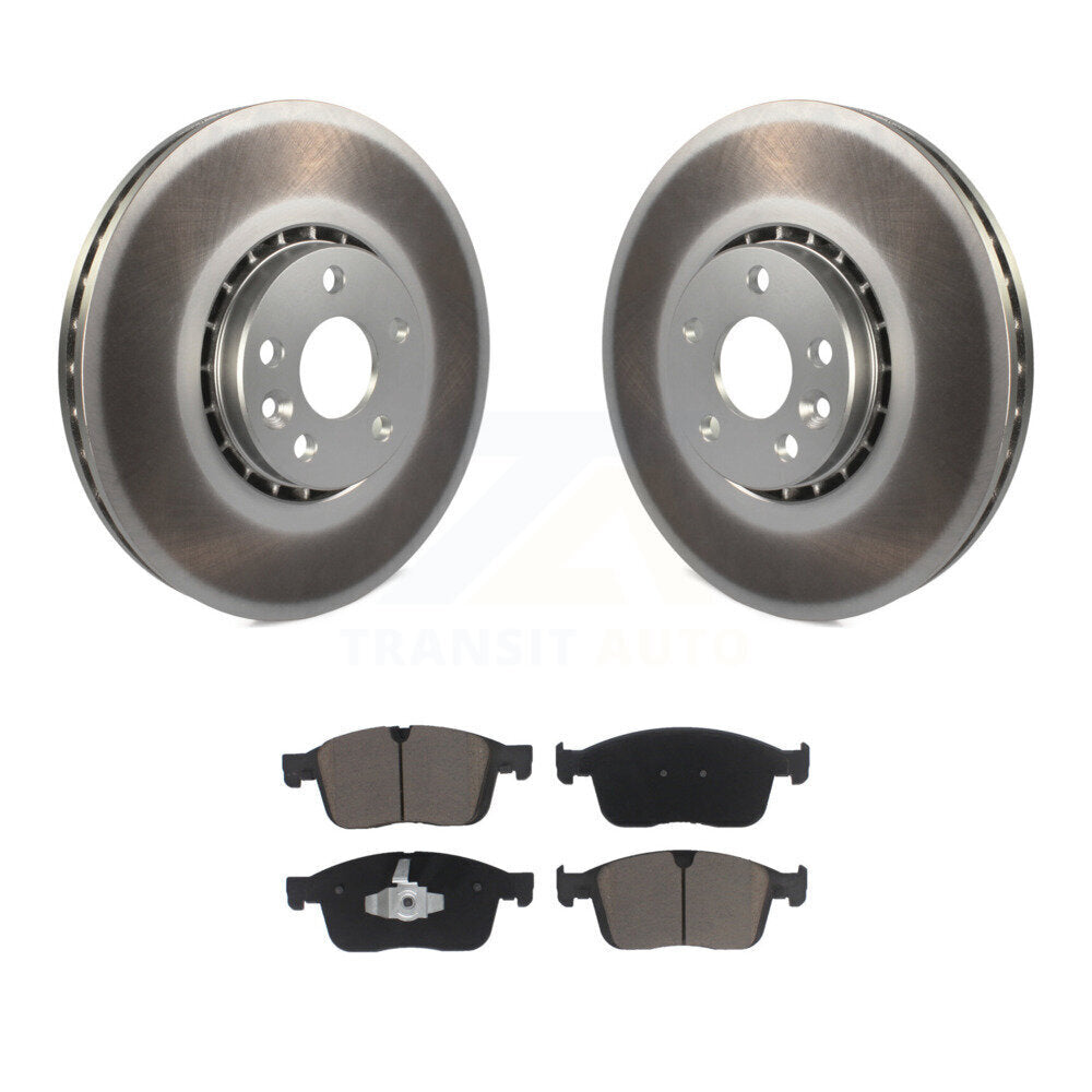 Front Coat Brake Rotors Ceramic Pad Kit For Volvo XC60 With 328mm Diameter Rotor