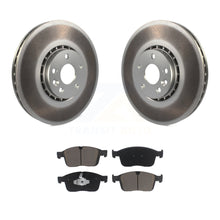 Charger l&#39;image dans la galerie, Front Coat Brake Rotors Ceramic Pad Kit For Volvo XC60 With 328mm Diameter Rotor