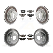 Load image into Gallery viewer, [Front+Rear] 2012 BMW X1 xDrive28i Premium Coated Rotors &amp; Ceramic Pads Brake Kit For Max Braking