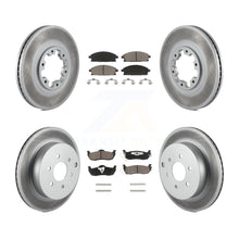 Charger l'image dans la galerie, Front Rear Coated Brake Rotor Ceramic Pad Kit For Nissan Pathfinder From 08 2004