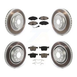 [Front+Rear] 2019-2020 Audi A3 Quattro Premium Coated Rotors & Ceramic Pads Brake Kit For Max Braking