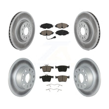 Charger l'image dans la galerie, [Front+Rear] 2022-2023 Volkswagen Taos FWD Premium Coated Rotors &amp; Ceramic Pads Brake Kit For Max Braking