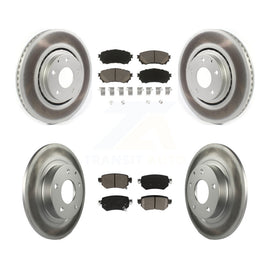 [Front+Rear] 2021 Mazda 6 Turbocharged Premium Coated Rotors & Ceramic Pads Brake Kit For Max Braking