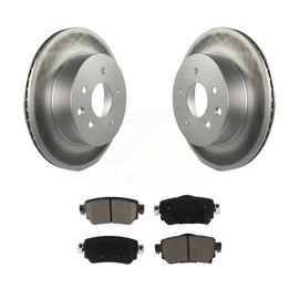 [Rear] 2019 Nissan Rogue Sport S Premium Coated Rotors & Ceramic Pads Brake Kit For Max Braking