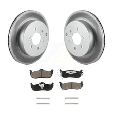 Charger l&#39;image dans la galerie, Rear Coated Brake Rotors Ceramic Pad Kit For 2004 Nissan Pathfinder From 08