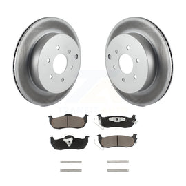 [Rear] 2004 Nissan Pathfinder From 08 Premium Coated Rotors & Ceramic Pads Brake Kit For Max Braking