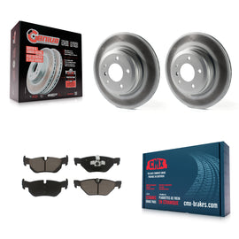 [Rear] 2012 BMW X1 xDrive28i Premium Coated Rotors & Ceramic Pads Brake Kit For Max Braking