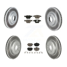 Load image into Gallery viewer, Front Rear Coated Disc Brake Rotors And Ceramic Pads Kit (6Pc) For BMW 535i