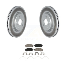 [Front] 2019-2023 Acura RDX Premium Coated Rotors & Ceramic Pads Brake Kit For Max Braking