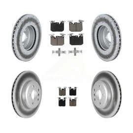 Front Rear Coated Brake Rotor Ceramic Pad Kit For BMW 335i xDrive 330i 435i 340i