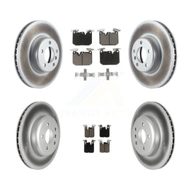 Front Rear Coated Brake Rotor Ceramic Pad Kit For BMW 330i 328i 428i xDrive Gran