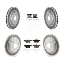 Charger l'image dans la galerie, Kit de disques de frein à disque à revêtement avant et arrière et plaquettes en céramique pour Acura RDX 2019 – 2022 