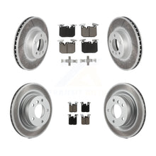 Load image into Gallery viewer, Front Rear Coated Disc Brake Rotors And Ceramic Pads Kit For BMW 328i
