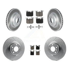 Front Rear Coated Disc Brake Rotor And Ceramic Pad Kit For BMW 230i xDrive M240i