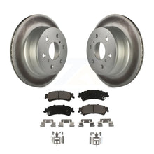 Charger l&#39;image dans la galerie, Rear Coated Disc Brake Rotors And Ceramic Pads Kit For GMC Sierra 1500 Classic