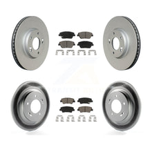 Load image into Gallery viewer, Front Rear Coated Disc Brake Rotors And Ceramic Pads Kit For Hyundai Sonata