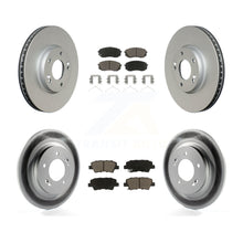 Load image into Gallery viewer, Front Rear Coated Disc Brake Rotors And Ceramic Pads Kit For Hyundai Sonata