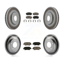 Load image into Gallery viewer, Front Rear Coated Disc Brake Rotors And Ceramic Pads Kit For Hyundai Sonata