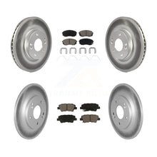 Load image into Gallery viewer, [Front+Rear] 2022 Hyundai Kona AWD Premium Coated Rotors &amp; Ceramic Pads Brake Kit For Max Braking